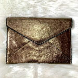 Rebecca Minkoff metallic clutch